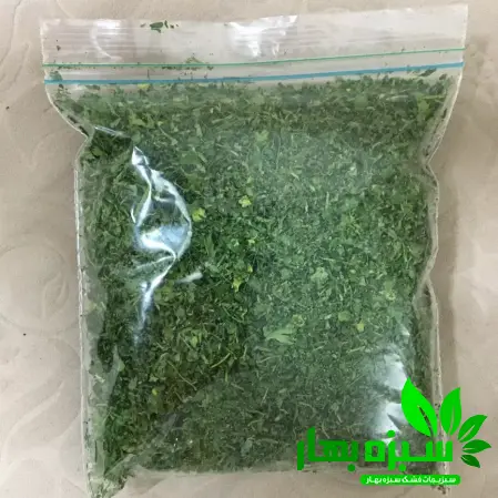 مرکز خرید سبزی جعفری خشک بسته بندی
